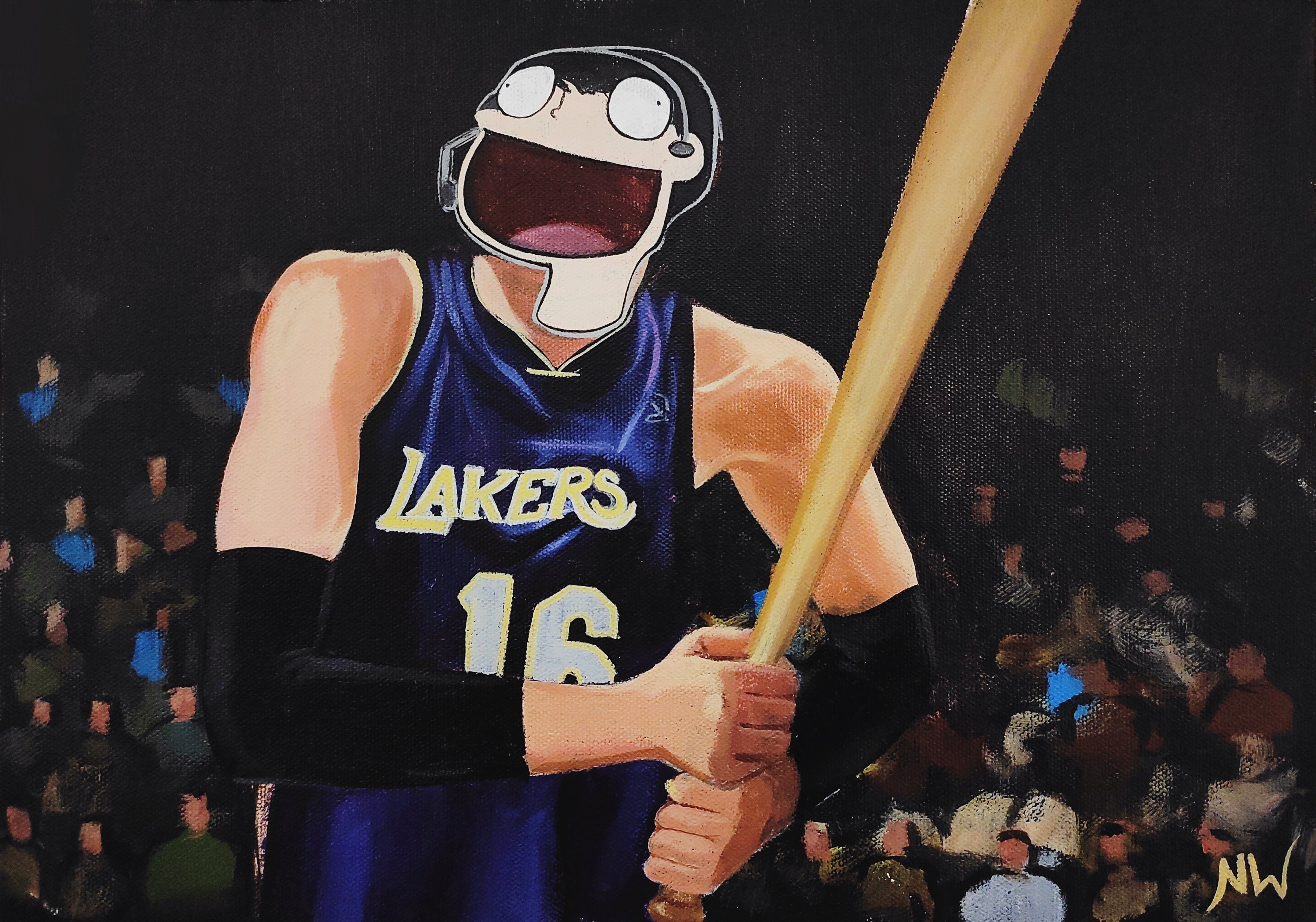 "Swinger for the LA Lakers"