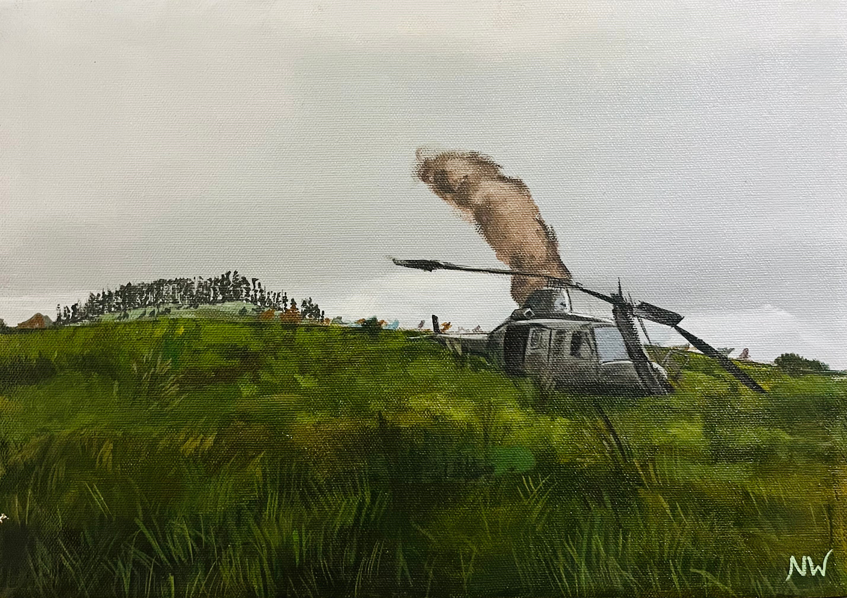 "Helicopter Crash V1" [Poster Print]